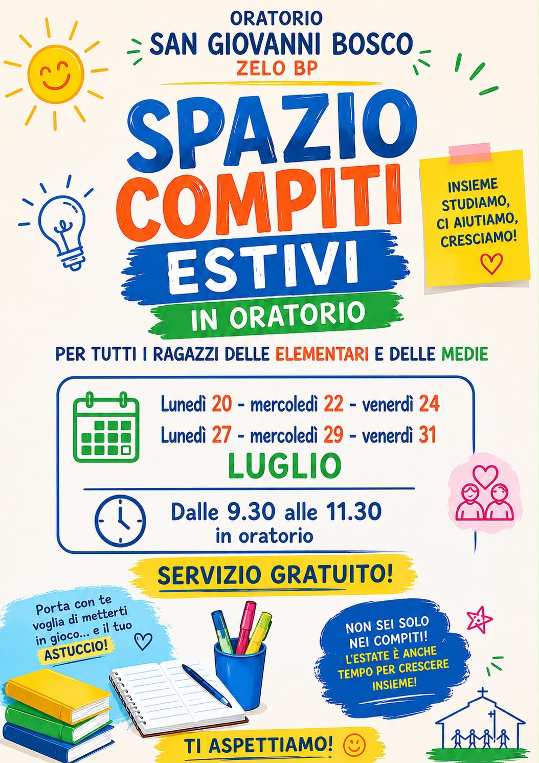 Spazio compiti – Luglio 2026
